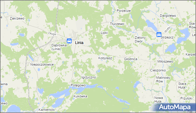 mapa Kobylasz, Kobylasz na mapie Targeo