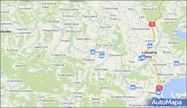 mapa Kobyłczyna, Kobyłczyna na mapie Targeo