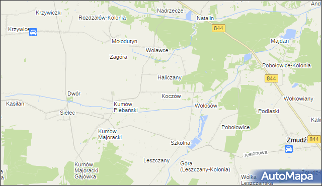 mapa Koczów, Koczów na mapie Targeo