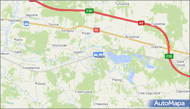 mapa Kotuń powiat siedlecki, Kotuń powiat siedlecki na mapie Targeo