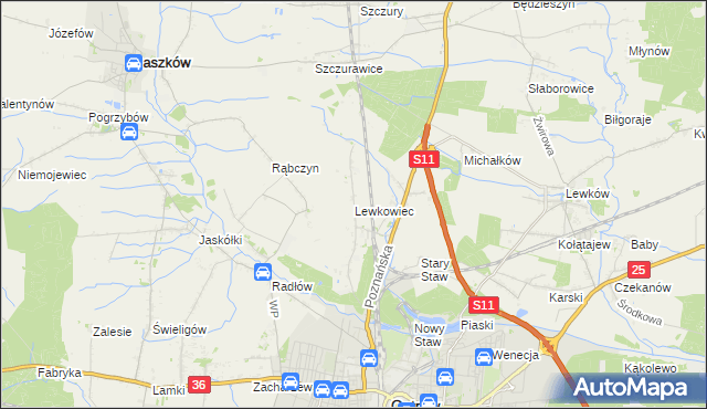 mapa Lewkowiec, Lewkowiec na mapie Targeo