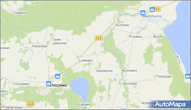 mapa Lublewo Lęborskie, Lublewo Lęborskie na mapie Targeo