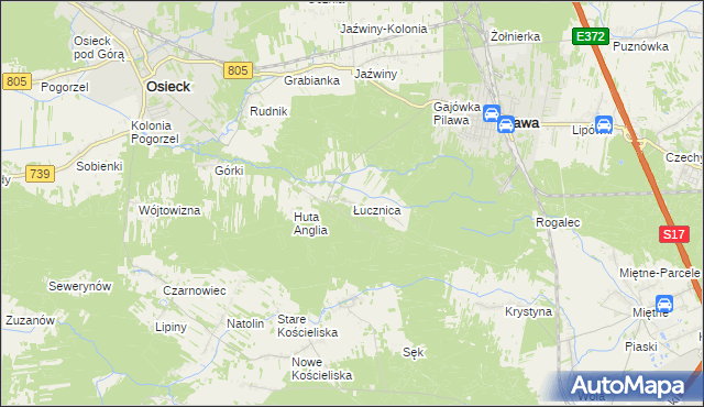 mapa Łucznica, Łucznica na mapie Targeo