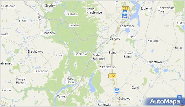 mapa Małe Bedlenki, Małe Bedlenki na mapie Targeo