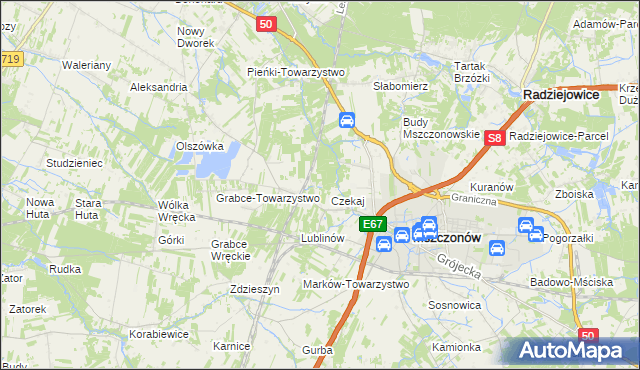 mapa Marków-Świnice, Marków-Świnice na mapie Targeo