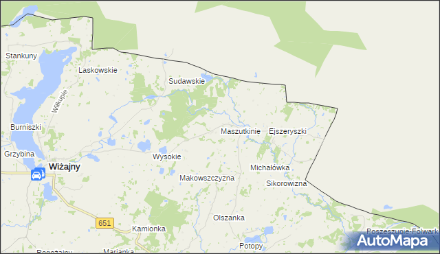 mapa Maszutkinie, Maszutkinie na mapie Targeo