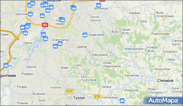 mapa Matysówka, Matysówka na mapie Targeo