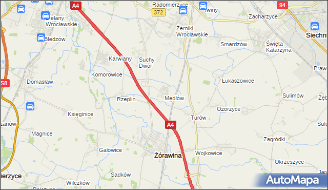 mapa Mędłów, Mędłów na mapie Targeo