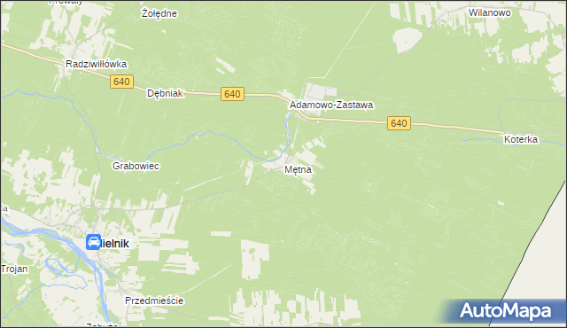 mapa Mętna, Mętna na mapie Targeo