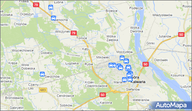 mapa Mikówiec, Mikówiec na mapie Targeo