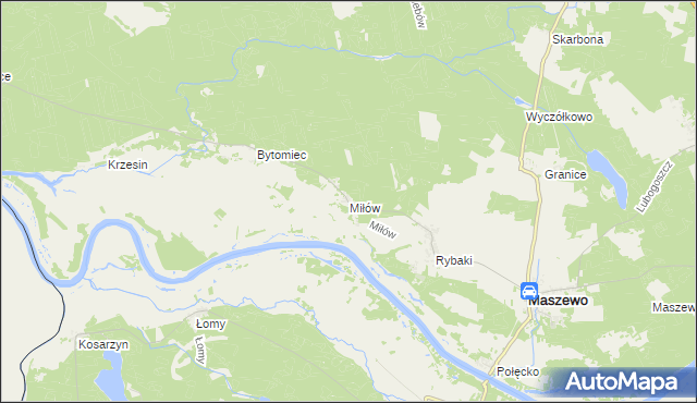 mapa Miłów, Miłów na mapie Targeo