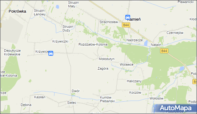 mapa Mołodutyn, Mołodutyn na mapie Targeo