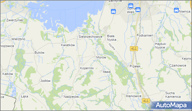 mapa Morów, Morów na mapie Targeo