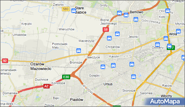 mapa Mory gmina Ożarów Mazowiecki, Mory gmina Ożarów Mazowiecki na mapie Targeo