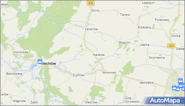 mapa Naratów, Naratów na mapie Targeo