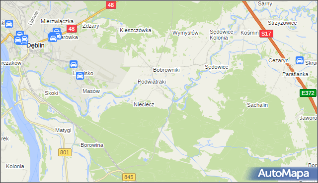 mapa Niebrzegów, Niebrzegów na mapie Targeo