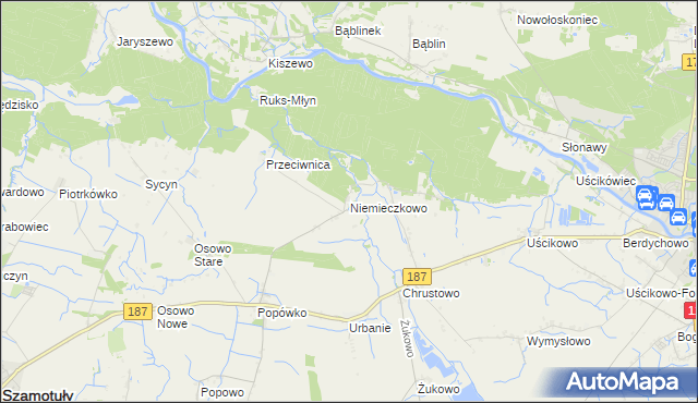 mapa Niemieczkowo, Niemieczkowo na mapie Targeo