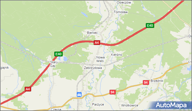 mapa Nowa Wieś gmina Nowogrodziec, Nowa Wieś gmina Nowogrodziec na mapie Targeo
