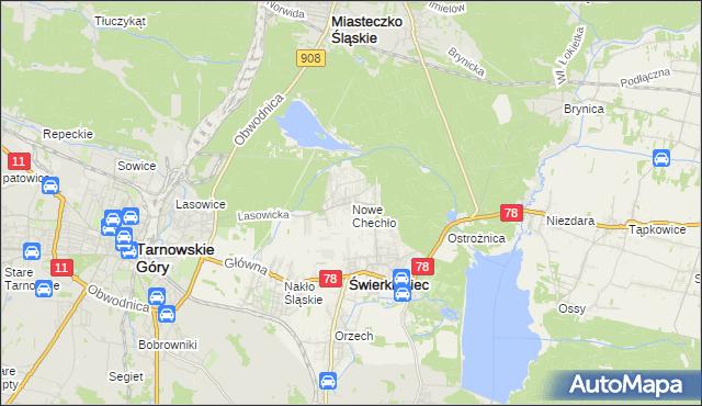 mapa Nowe Chechło, Nowe Chechło na mapie Targeo