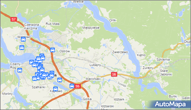 mapa Nowe Siedlisko, Nowe Siedlisko na mapie Targeo