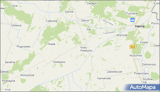 mapa Nowy Holeszów, Nowy Holeszów na mapie Targeo