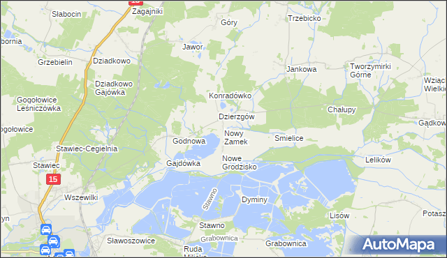 mapa Nowy Zamek, Nowy Zamek na mapie Targeo