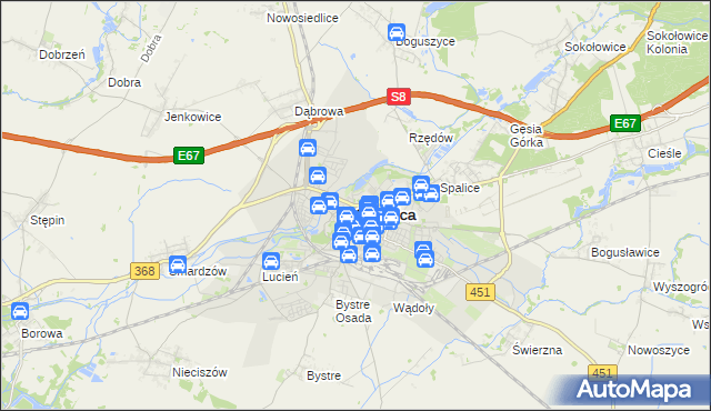 mapa Oleśnica, Oleśnica na mapie Targeo