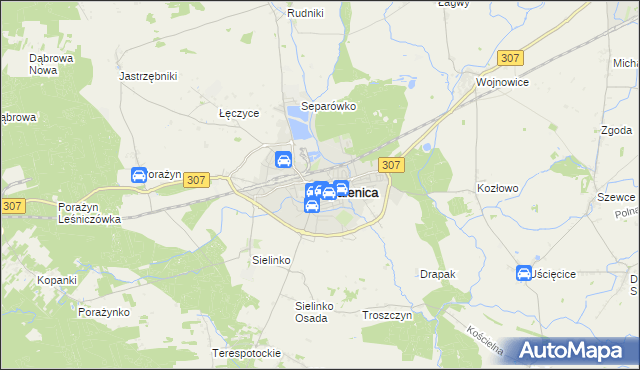 mapa Opalenica powiat nowotomyski, Opalenica powiat nowotomyski na mapie Targeo