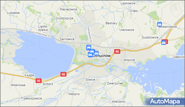 mapa Otmuchów, Otmuchów na mapie Targeo