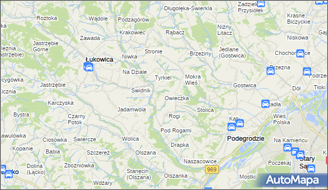 mapa Owieczka, Owieczka na mapie Targeo