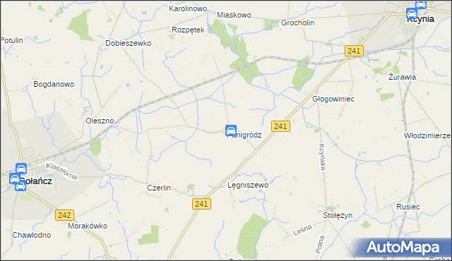 mapa Panigródz, Panigródz na mapie Targeo