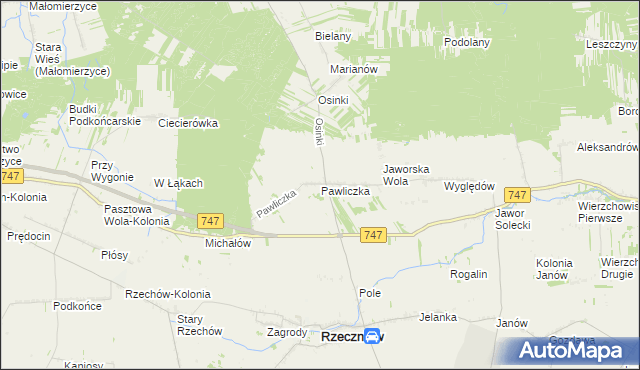 mapa Pawliczka, Pawliczka na mapie Targeo