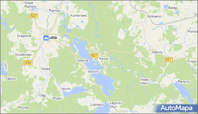 mapa Pelnik, Pelnik na mapie Targeo