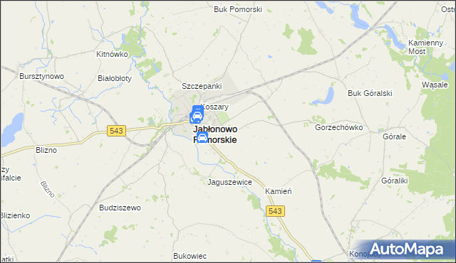 mapa Piecewo gmina Jabłonowo Pomorskie, Piecewo gmina Jabłonowo Pomorskie na mapie Targeo