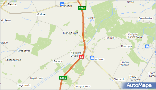 mapa Piotrowo Pierwsze, Piotrowo Pierwsze na mapie Targeo