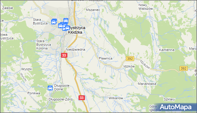 mapa Pławnica, Pławnica na mapie Targeo