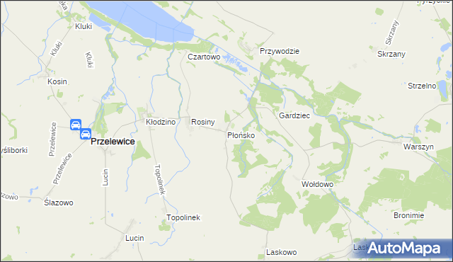 mapa Płońsko, Płońsko na mapie Targeo