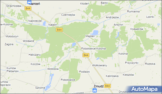 mapa Pobołowice-Kolonia, Pobołowice-Kolonia na mapie Targeo