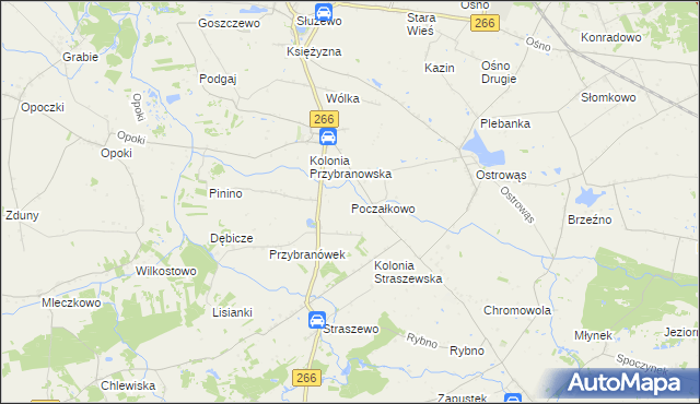 mapa Poczałkowo, Poczałkowo na mapie Targeo