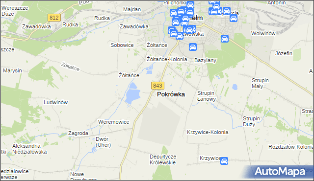 mapa Pokrówka, Pokrówka na mapie Targeo