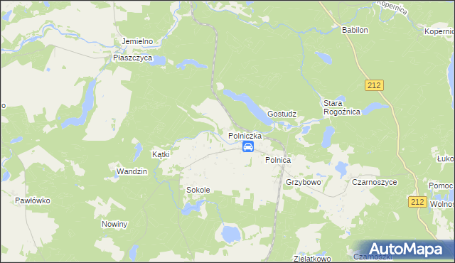 mapa Polniczka, Polniczka na mapie Targeo