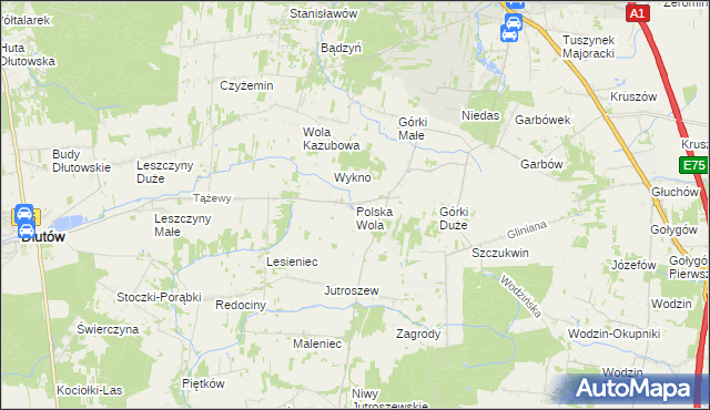 mapa Polska Wola, Polska Wola na mapie Targeo