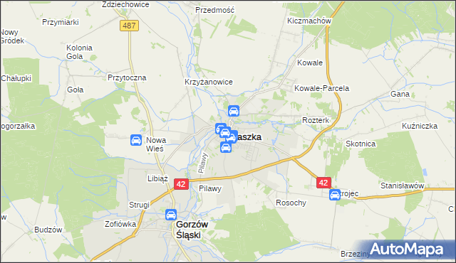 mapa Praszka, Praszka na mapie Targeo