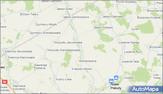 mapa Pruszanka Mała, Pruszanka Mała na mapie Targeo