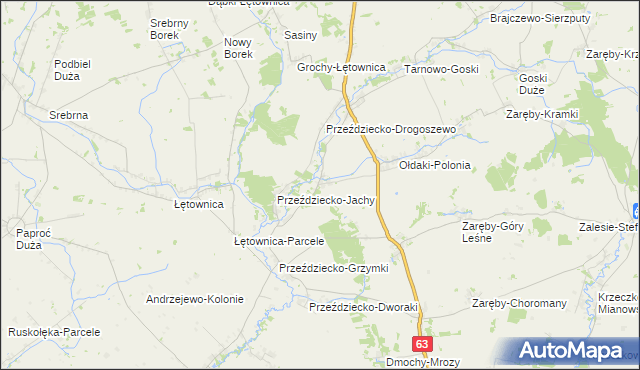 mapa Przeździecko-Lenarty, Przeździecko-Lenarty na mapie Targeo