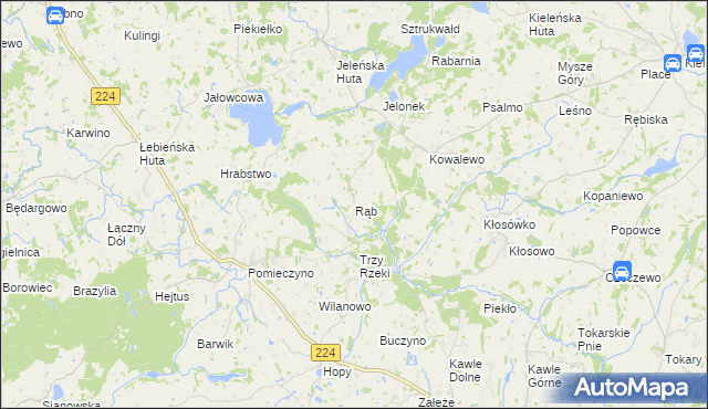 mapa Rąb, Rąb na mapie Targeo