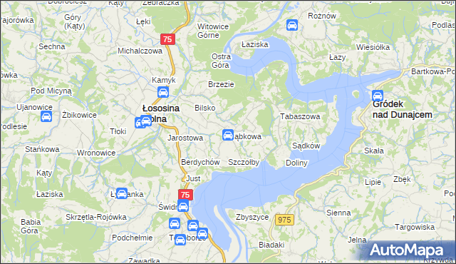 mapa Rąbkowa, Rąbkowa na mapie Targeo