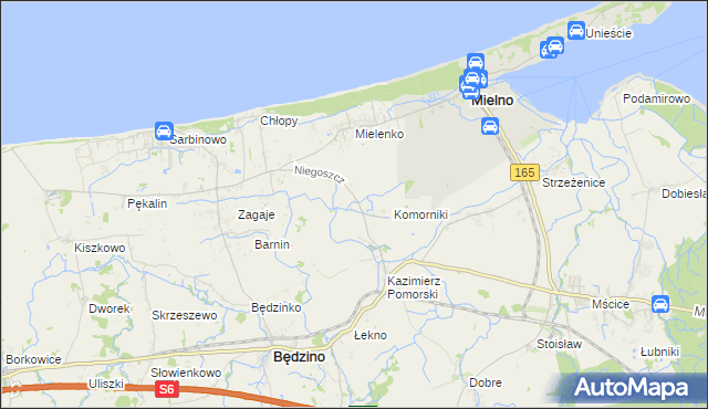 mapa Radzichowo, Radzichowo na mapie Targeo