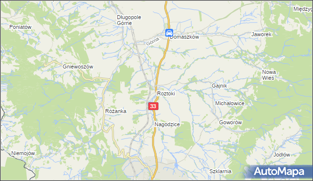 mapa Roztoki gmina Międzylesie, Roztoki gmina Międzylesie na mapie Targeo