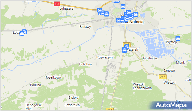 mapa Rozwarzyn, Rozwarzyn na mapie Targeo